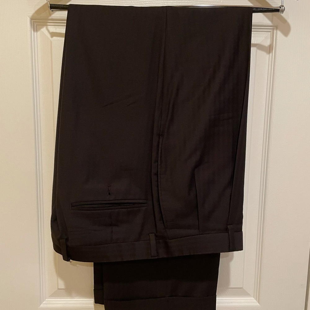 Joseph A. Bank 37 Regular Black Suit Pants
